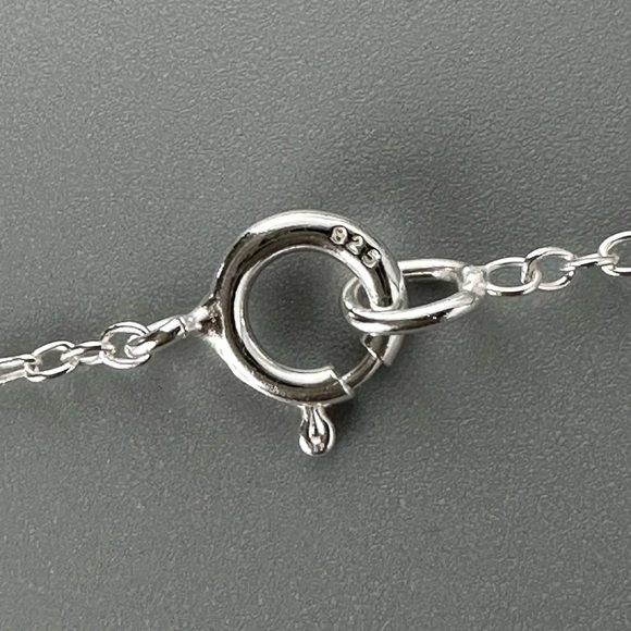 Sterling Silver CZ Heart Necklace - Picture 8 of 11